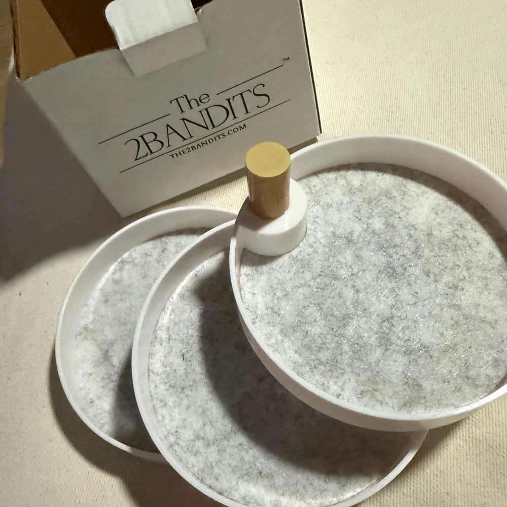 White Vanity 3 Tiered Jewelry Organizer